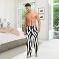 thumbnail image 7 of FREEAMG Zebra Cotton Pajama Pant for Men, Super Soft Lightweight Lounge Pajama Bottoms Drawstring Sleepwear Pant with 2 Pockets, 7 of 7