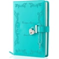 thumbnail image 1 of Diario con cerradura y llave para niñas Espesar 360 páginas Diario de bloqueo en forma de corazón de cuero Lindo cuaderno de diarios secretos bloqueados para mujeres adultas A5 (rosa, 1 of 5