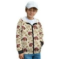 thumbnail image 2 of Xixirimido Dachshund Dog Paws Notes Pattern Kids Hoodies for Boys Girls Zip Up Hoodie Sweatshirt 3D Graphic Long Sleeve Pullover Top with Pocket for Fall Winter Velvet Lining for 12-14 Years, 2 of 8