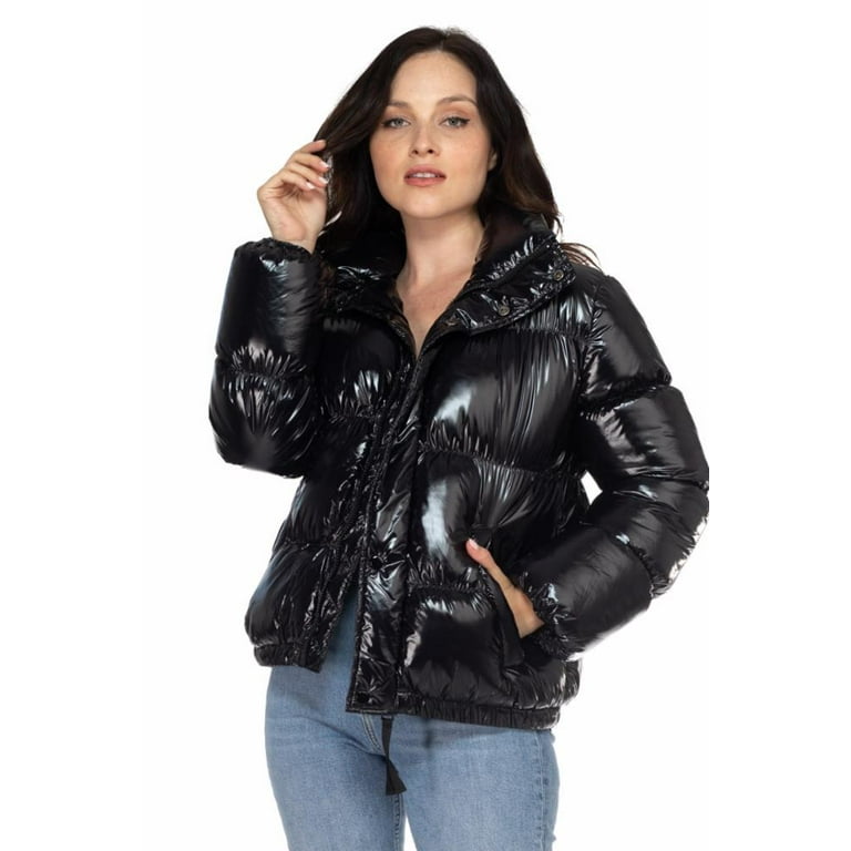 Shiny nylon jacket deals