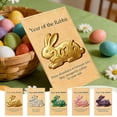 thumbnail image 1 of 3D Printed Mystery Rabbits Egg Fidget Toy, Calming Sensory Puzzle With Precision Printed Detail, for Focus Relief and Imaginative Play, Gold, 1 of 6