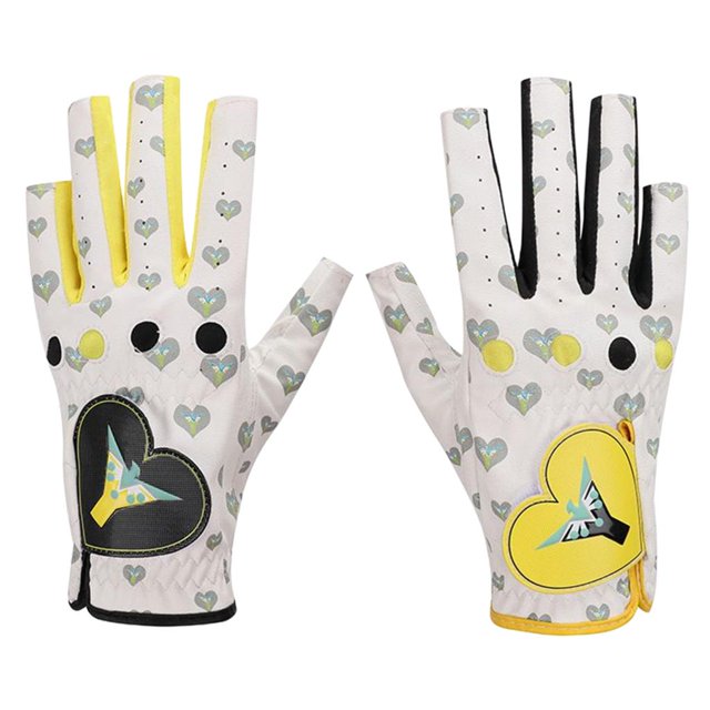 Guantes de golf para mujer Sunnimix guantes sin dedos transpirables PU cálidos para izquierda derecha