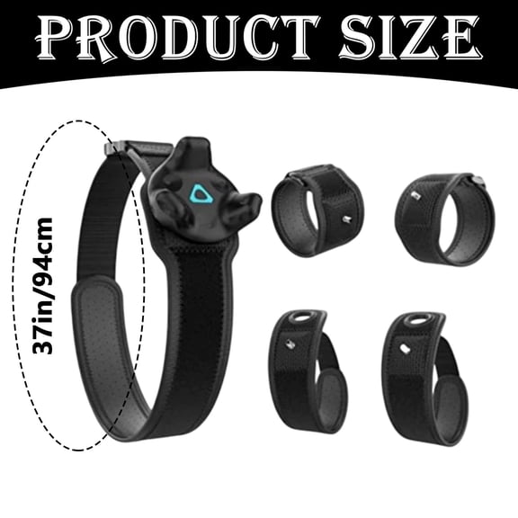 Clearance Under $15.49! 1SET VR Tracker Straps, 5-Piece Full Body Tracking Set with Adjustable Belts, Cloth, for VR Gaming & Motion Capture, (One Size, Black)