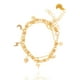 thumbnail image 1 of Set pulseras doradas CYRA con dijes de lunas y estrellas, 1 of 1