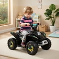 thumbnail image 3 of Resenkos 6V Kids Ride on Electric ATV, Ride Car with 4 Wheels, Ride-on Toy for Toddlers 1-3 Boys & Girls, Black, 3 of 8