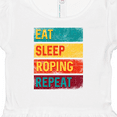 thumbnail image 4 of Inktastic Calf Roping Rodeo Eat Sleep Roping Repeat Girls Baby Dress, 4 of 5