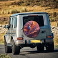 thumbnail image 5 of Susaid Fantasy Bird Illustration Print Water Proof Spare Tire Cover Wheel Tire Dust-proof Cover Fit Trailer, RV, SUV and Many Vehicle-16 inch, 5 of 6
