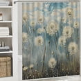 thumbnail image 6 of dandelions sky field  Bathroom Decor Set , multi size Colorful Luxurious Graphic Print Polyester Fabric Fashion Bathroom Decor Sets with Hooks  100％聚酯纤维 Shower Curtain Set Washable shower, 6 of 7