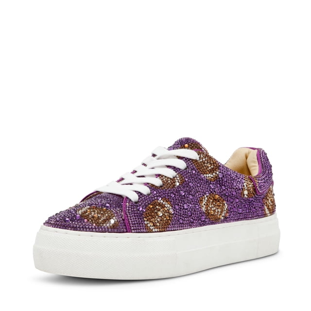 Zapatillas Sidny para Mujer Betsey Johnson, Morado, con Piedras Brillantes, Talla 9