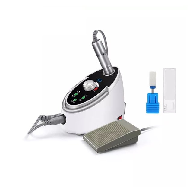 Electric Nail Drill 35000 RPM Manicure, Pedicure Machine For Nail Art Gel Polish With Ceramic, Nail Drill Head With LCD Display ,Lightweight and Portable