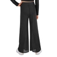 thumbnail image 3 of Haitryli Big Girls Lyrical Dance Clothes Dancing Trousers Wide-leg Pants Modern Jazz Dancewear Gymnastic Bottoms Black 6, 3 of 7