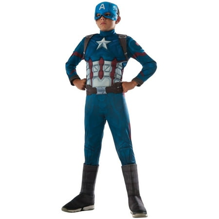 Marvel's Captain America Civil War Muscle Chest Deluxe Captain America Child Halloween