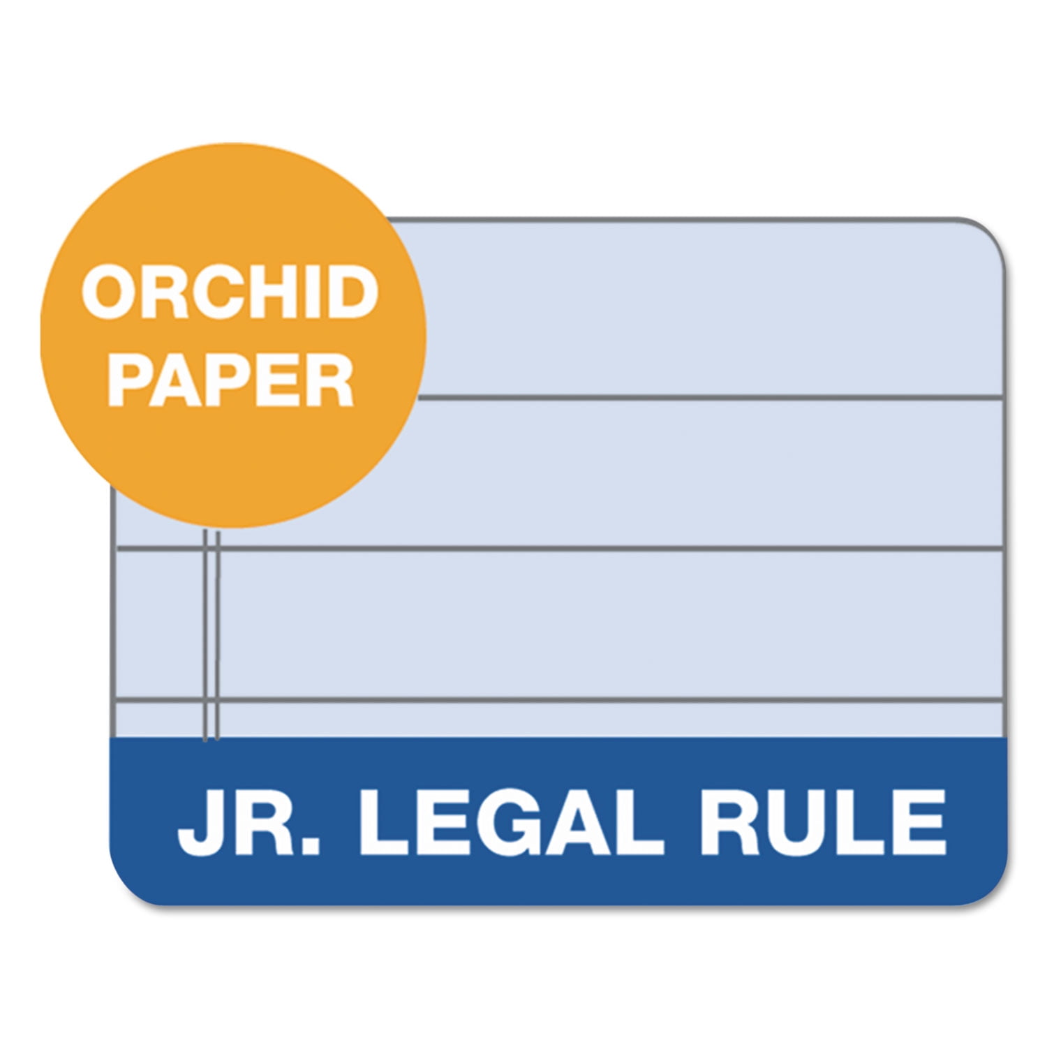 TOPS Prism Plus Legal Pads - Jr.Legal - 50 Sheets - 0.28" Ruled - Jr.Legal - 5" x 8" - Orchid Paper - Chipboard Cover -