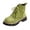 Light Green, variant on Womens Combat Boots Faux Suede Lace Up Chunky Platform Lightweight Non Slip Work Hiking Booties