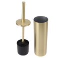 thumbnail image 4 of Kit de cepillo de baño para el hogar Cepillo de baño de acero inoxidable dorado con portaescobillas cilíndrico, 4 of 15