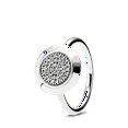 thumbnail image 4 of Silver Plated Women Luxury Stackable Ring Real Infinite Flower Daisy Fine Jewelry Rings For Engagement Weddling Party KTR211- (1) 6, 4 of 6