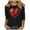 Black, variant on ZHYou Womens T-Shirts Valentine's Day V-Neck Valentine's Day Printed 3/4 Sleeve Loose Fit Casual Soft Spring Summer Shirts,Pink,3XL