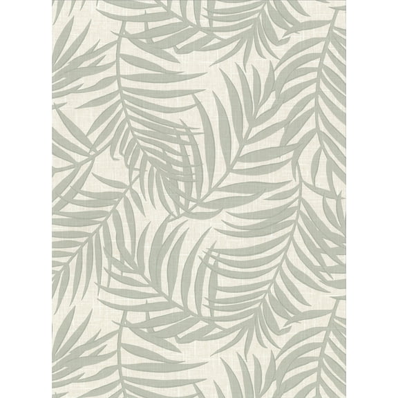 Warner Lanai Beige Fronds Wallpaper