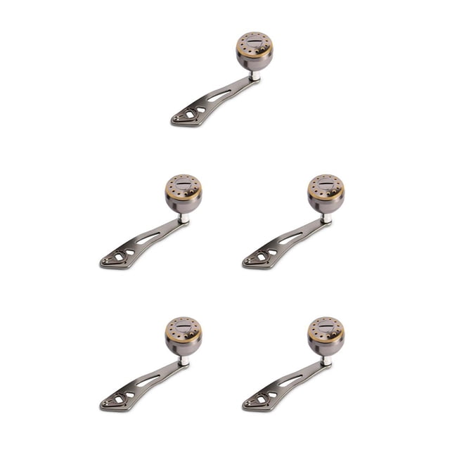 tamizeot Metal Fishing Reel Handle 32mm Replacing Grip Baitcasting Fish Rod Knob Silver Grey 5Set