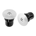 thumbnail image 1 of 2 piezas de empuñaduras para manillar de bicicleta, empuñaduras de aluminio para manillar de bicicleta Plata sin marca, 1 of 9