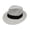 White, variant on Bucket Hat Unisex Men Panama Wide Brim Straw Aldult Jazz Straw Top Fashion Wide Brim Sun Hat