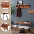 thumbnail image 4 of Alaterre Hairpin 36 in. Live Edge Bench, Acacia Wood with Metal Hairpin Legs, Unique Rustic Look, Natural, 4 of 11