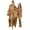 ZJ-Khaki, variant on Meichang Silk Satin Matching Pajamas for Couples Men Women Kids 2 Piece Set Comfy Button Down Lapel Long Sleeve Sleepwear Top and Pant Pjs Loungewear