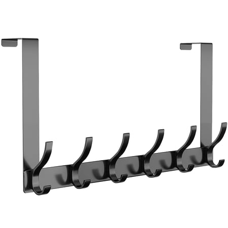 DR DAPPER Over The Door Hooks Stainless Steel Heavy Duty Door Hanger Holder for Hanging Coat Robe Hat Clothes Towels