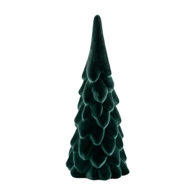 Árbol de Navidad artificial flocado Árbol de Navidad Figura de mesa Árbol de Navidad para 10 cm x 25 cm