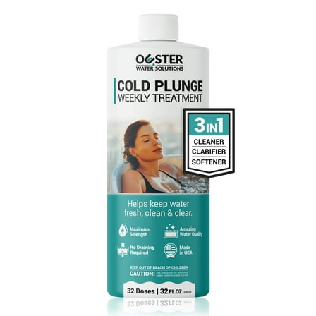 Bio Ouster 3in1 Cold Plunge Water Treatment, 32 oz – Weekly Cleaner, Clarifier, and Softener for Ice Baths, Made in USA