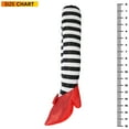 thumbnail image 4 of Skeleteen Wicked Witch Legs Prop - Crushed Witches Feet with Ruby Slippers Yard Decoration Props for Outdoor and Indoor, 4 of 6