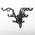 thumbnail image 4 of Set of 2 Cast Iron Moveable 5 3 Prong Wall Hooks, 4 of 5