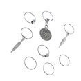 thumbnail image 3 of 8 piezas de joyería para el cabello Zulema Clip de rastas de trenza de pelo, 3 of 7