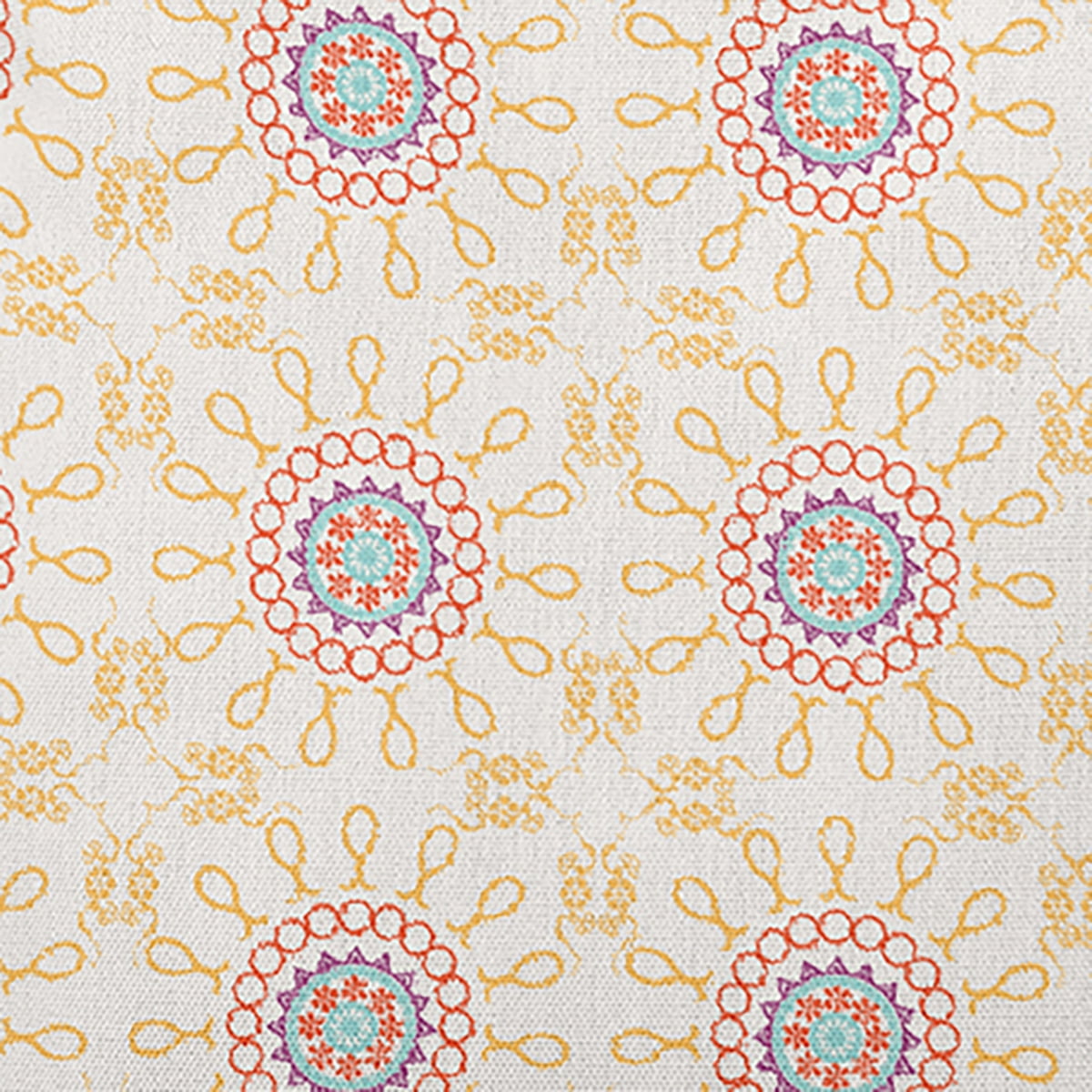 26"x26" Simply Daisy Sun Tile Poly Accent Pillow, Yellow Qty 1