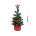 thumbnail image 4 of Mini Christmas Tree Set 17.8in 20/30/40cm Mini Christmas Tree Potted Plant for Desktop Display, 4 of 6