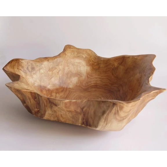 15 Inches Bowl Brown Wood Decorative Bowls