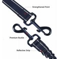 thumbnail image 4 of HongchunDouble Dog Leash for 2 Dogs,Dog Leash,Double Dog Leash 360° Tangle-free, Multifunctional Detachable Leash,Elastic Material Shock Absorption black -, 4 of 5