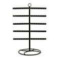 thumbnail image 1 of Exhibidor de pendientes desmontable de 5 niveles, estante de exhibición de joyas para vitrinas y Negro, 1 of 9