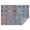 Red Floral Square, variant on Simple Petal Shaped Geometric Floral Pattern Rectangle Tablecloth 60"x84",Waterproof Polyester Rectangle Table Cloth, Wipeable Spillproof Polyester Tablecloth for Dining, Camping, Indoor and Outdoor