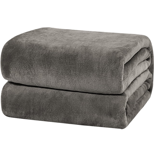 Unique Bargains Flannel Fleece Throw Twin Queen King Blanket Soft Sofa Blankets Fuzzy Plush Lightweight Blanket for Couch Sofa Traveling