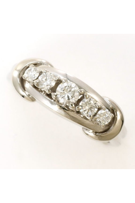 Pre-Owned PT900 Platinum Ring with 0.28 Carat Diamond, Certificate of Authenticity Included,...