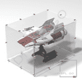 thumbnail image 1 of Display Case for LEGO® #75275 UCS A-Wing. Display case for minifigures. Star Wars® display case. Compatible LEGO® display, 1 of 5