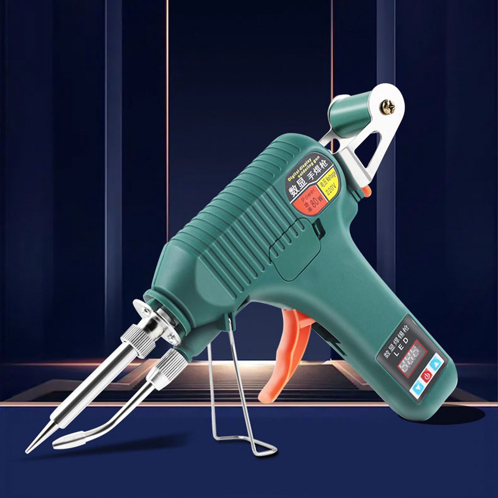 ZYXWVU Digital Display Handheld Manual Soldering Iron Internal Heating Automatic Tin Feeding High Power Professional Repair Handy Tool