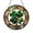 Acrylic 3.5 Inch, variant on Clover Leaf Shamrock Stained Glass Style Window Hanging, Botanical Decorative Glass Art Panel for Seasonal Nature Decor