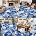 thumbnail image 6 of Area Rug 72×108in, Watercolor Blue Sea Shell Ocean Conch Floor Carpet Living Room Rug, Nautical Marine Creature Non-Slip Welcome Mat Indoor Rugs for Bedroom Dining Room, 6 of 9
