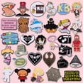 thumbnail image 2 of Texto De Dibujos Animados Ballena Gato Esmalte Pines Anime My Hero Academy Arnold Pin Manga Solapa Insignias Animales Joyería Regalo A Amigos, 2 of 4