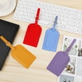thumbnail image 4 of Luggage Tags For Globetrotters, Premium Leather Suitcase Labels With Full Back Privacy Cover, Practical For Business Or Leisure Trips (4PCS), 4 of 7