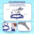 thumbnail image 3 of Ealing Foldable Baby Walker with Wheels,Foot Pads,Adjustable Height, Activity Center Toys with Music for Babies 6-24 Months Girl & Boys, 3 of 7