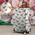 thumbnail image 4 of White Cartoon Dinosaurs Names Pattern Luggage Cover Fashion Suitcase Cover Baggage Covers Fit 25-28 Inch Luggage (Go Travel), 4 of 5