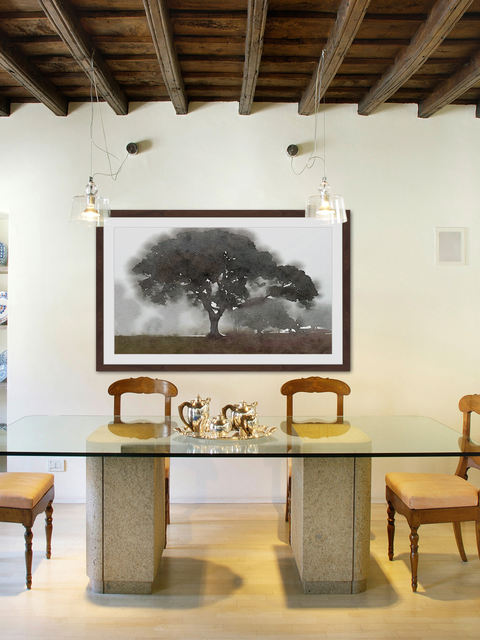 "There Was a Tree" Framed Painting Print